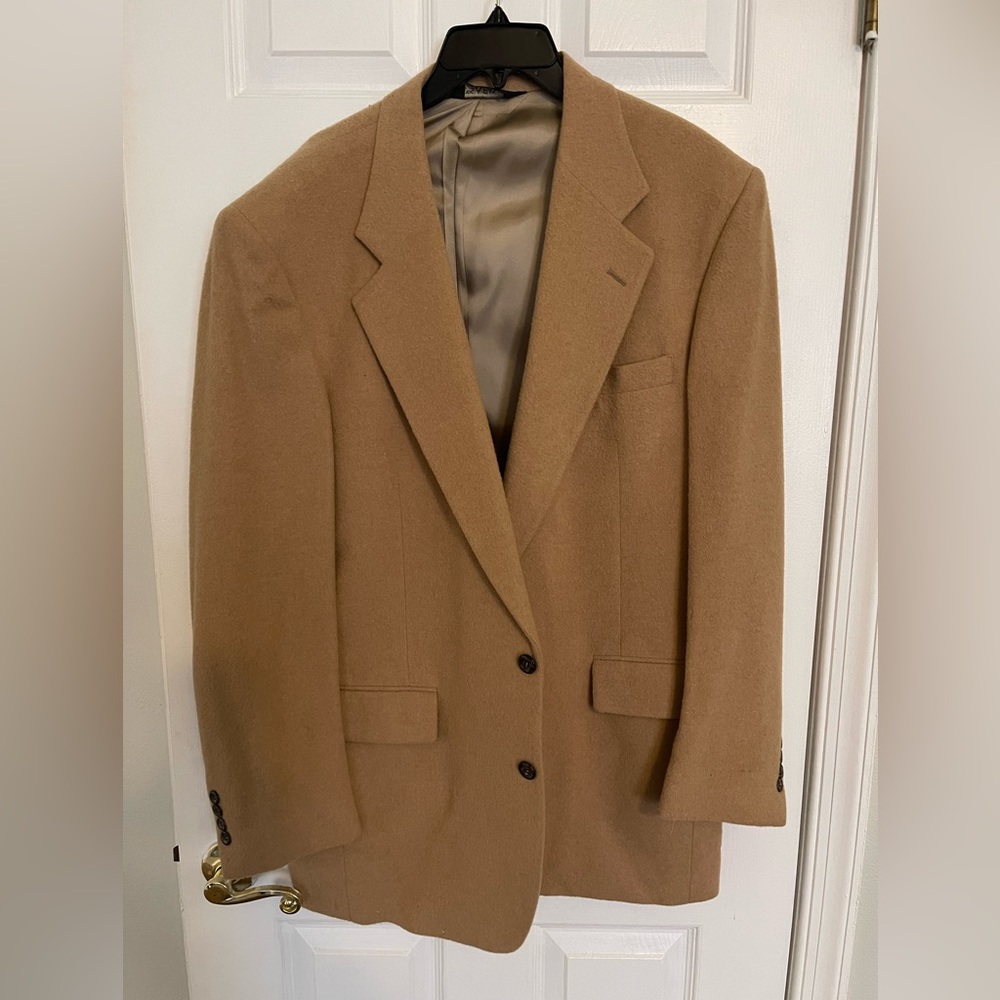 Tan Camel Hair Blazer 42L